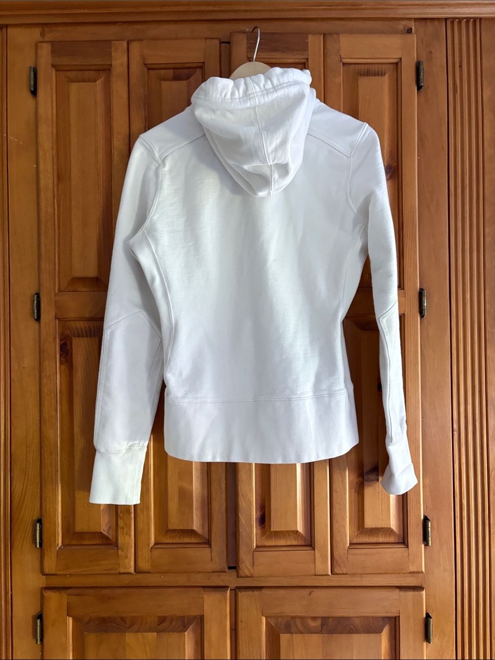 American Giant off  White Women's Zip Hoodie w/ Logo nice year round weight - Picture 3 of 9